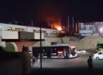 В Ташкенте загорелся маневровый локомотив поезда Afrosiyob. Видео