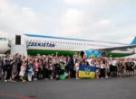 Группа детей из Украины прибыла в Узбекистан на отдых и реабилитацию