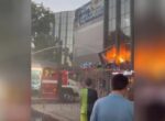 В Ташкенте загорелся торговый центр Globus Mall. Видео