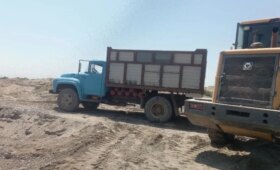 В русле Сырдарьи незаконно добывали песок и гравий. Ущерб оценён в 16,9 млрд сумов