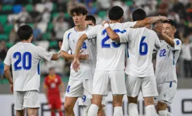 Футбол: Узбекистан разгромил Кыргызстан на CAFA Nations Cup (видео, фото)