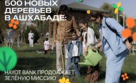 500 новых деревьев в столице: Hayot Bank делает Ташкент зеленее