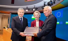 Лидеры Узбекистана и ЕС приветствовали выведение двусторонних отношений на стратегический уровень