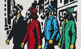 Inkuzart вернулся с граффити о загрязнении воздуха