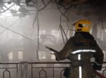 В Ташкенте сгорело кафе быстрого питания. Видео