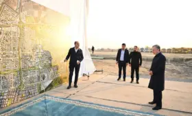 В Новом Ташкенте началось строительство футбольного стадиона на 55 тысяч мест