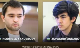 Два шахматиста Узбекистана сенсационно вышли в полуфинал Кубка мира