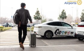 К первой подъездной линии у терминала прилёта в аэропорту Ташкента допустили несколько такси и агрегаторов