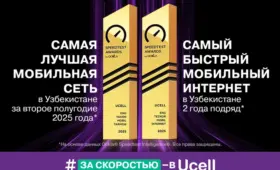 Ucell — обладатель наград Ookla в категориях «Самая лучшая мобильная сеть» и «Самый быстрый мобильный интернет»