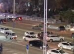 В Юнусабадском районе Ташкента произошло ДТП с участием трех автомобилей. Видео