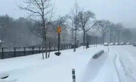 На США обрушился мощный снежный шторм, сотни тысяч человек остались без электричества