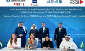ЕБРР и АБР профинансируют строительство солнечной электростанции Masdar на 300 МВт в Кашкадарье