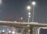 На мосту у рынка «Куйлюк» пьяный мужчина пытался покончить с собой. Видео