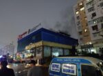 В столице загорелся очередной торговый центр. Видео