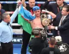 Бокс: Бектемир Меликузиев победил Агбеко техническим нокаутом в США (видео)