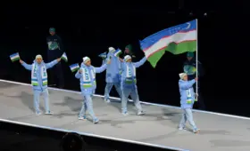 Фото: Делегация Узбекистана на открытии зимних Олимпийских игр-2026