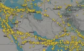 Несколько авиарейсов развернулись из-за закрытия воздушного пространства Ирана и Израиля