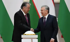Президенты Узбекистана и Таджикистана дали старт 10 совместным проектам