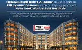 Медицинский центр Anadolu вошёл в число 250 лучших больниц мира по версии журнала Newsweek