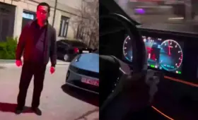 Отец детей, разъезжавших на машине в махалле, получил 5 суток