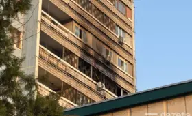 Жители высотки на пл. Х. Алимджана, где был пожар, вновь призвали остановить фасадные работы