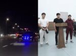 В Ташкенте наказали группу молодых людей за езду на Gentra без номеров и с мигалками. Видео