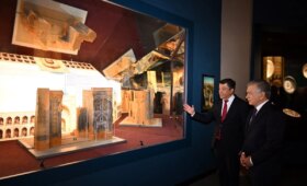 Фото: Президент ознакомился с обновлённым Музеем истории Темуридов