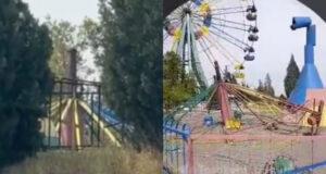 В Андижане рухнул аттракцион с людьми