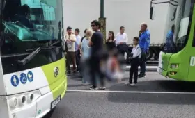 Девочку госпитализировали после наезда автобуса на улице Шота Руставели в Ташкенте