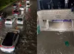 Видео: Затопленные во время дождя улицы Ташкента и станция метро «Чорсу»
