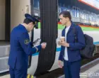 Фоторепортаж: Поезд Hyundai Rotem отправился в первый рейс «Ташкент-Хива»