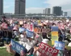 В Японии прошёл крупный митинг против пересмотра пацифистской Конституции