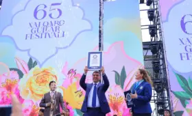 Наманган попал в Книгу рекордов Гиннесса, высадив 150 млн цветов в течение месяца (+фото)