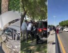 Автомобиль Equinox на скорости протаранил более 10 машин в Ташкенте, пожилой водитель госпитализирован (+видео)