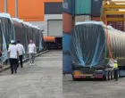 В Узбекистан прибыл третий высокоскоростной поезд Hyundai Rotem
