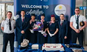 Asialuxe Travel и Uzbekistan Airways совершили первый прямой рейс Самарканд — Анталья