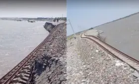 В Самаркандской области повреждён участок новой железной дороги Самарканд — Ургут