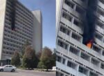 В Ташкенте ликвидировали пожар на десятом этаже гостиницы «Узбекистан». Видео