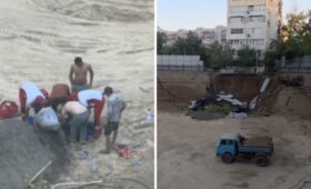 После обрушения котлована на улице Беруни в Ташкенте возбуждено уголовное дело
