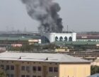 Пожар произошел на крыше технического университета в Карши. Видео
