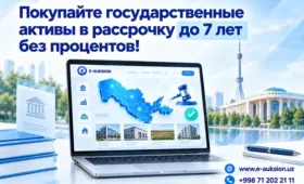 На E-auksion появилась возможность приобрести государственные активы с рассрочкой до 7 лет без процентов
