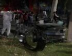 В Ташкенте водитель Lacetti потерял управление и врезался в дерево. Видео