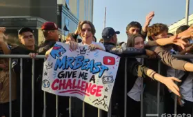 Как Мистера Биста (MrBeast) встретили в Узбекистане (+фото и видео)