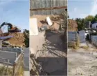 На Боткинском кладбище повреждены надгробия при строительных работах. Их обещали восстановить